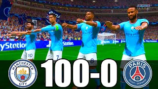 FIFA 23 | RONALDO, MESSI, MBAPPE, NEYMAR, ALLSTARS | MANCHESTER CITY 100 - 0 PSG | UCL FINAL