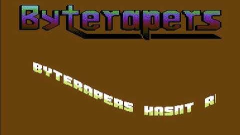 Intro 1992 by Byterapers  ! Commodore 64 (C64)