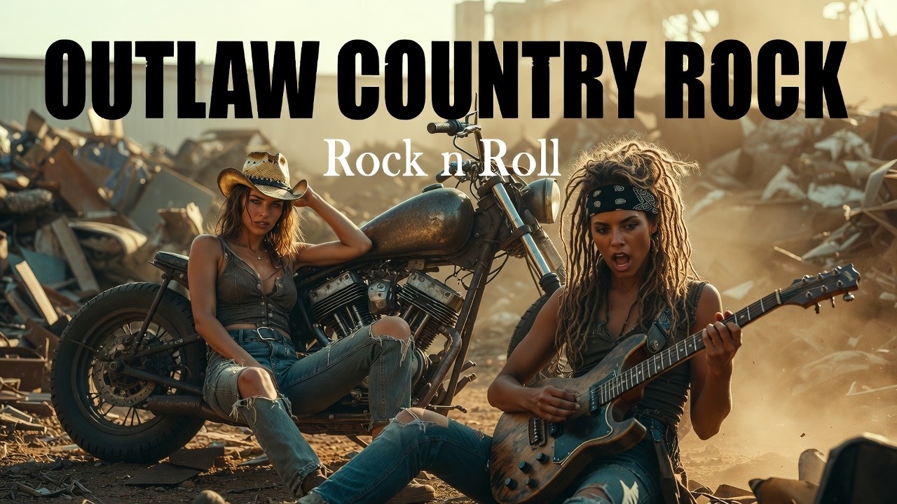 Outlaw Country Rock 🔥 Whiskey Roads and Wild Skies 🎸 A Country Rock Journey