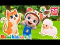 どうぶつとおどろう!|🐥ひよこが5ぴきいなくなっちゃった!|こげこげボート|どうぶつのうた|童謡人気曲メドレー|赤ちゃんが喜ぶ歌|子供の歌|童謡|アニメ|動画|ドミキッズ|Domi Kids