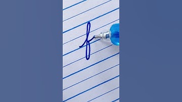 fj - Learn to write English cursive small letter connections | Cursive handwriting for beginners