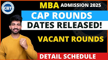 MBA CAP Rounds Dates Released 2025 | MBA Cap Round Schedule 2025