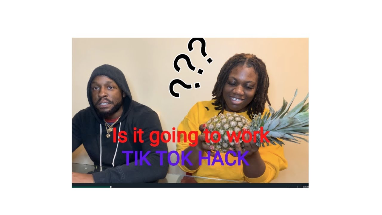 HOW TO EAT PINEAPPLE | TIKTOK HACKS | WITH TOMMY AND KEISHA