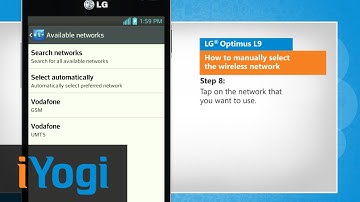 How to manually select the wireless network in LG® Optimus L9 :Tutorial