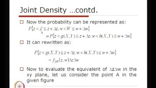 Mod-01 Lec-28 Functions of Multiple Random Variables (Contd...2)