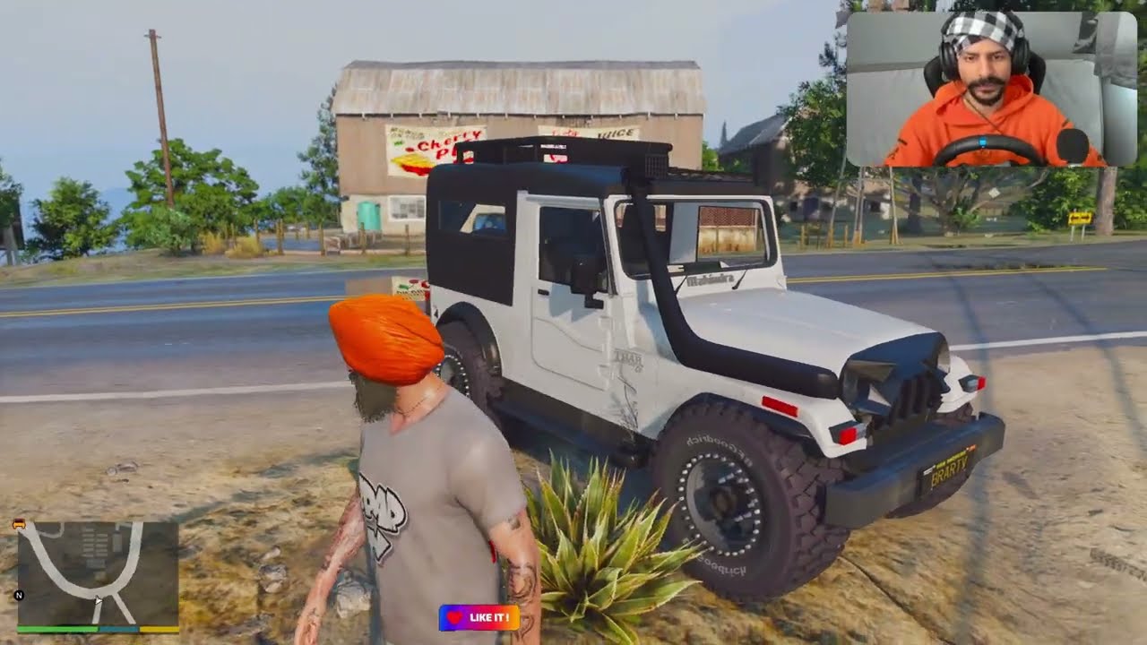 SWARAJ 855  6x6  KARTA MODIFIED  😍!  WHITE THAR  GTA  x BrarTV