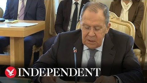 Russian foreign minister claims West has declared 'total war' on Russia