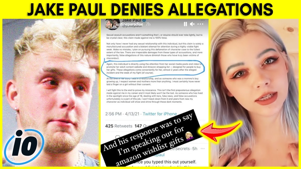 Jake Paul DENIES Allegations, TikToker Justine Paradise Hits Back