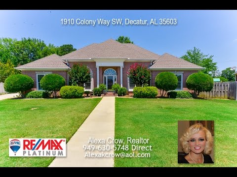 1910 Colony Way SW, Decatur, AL home video tour