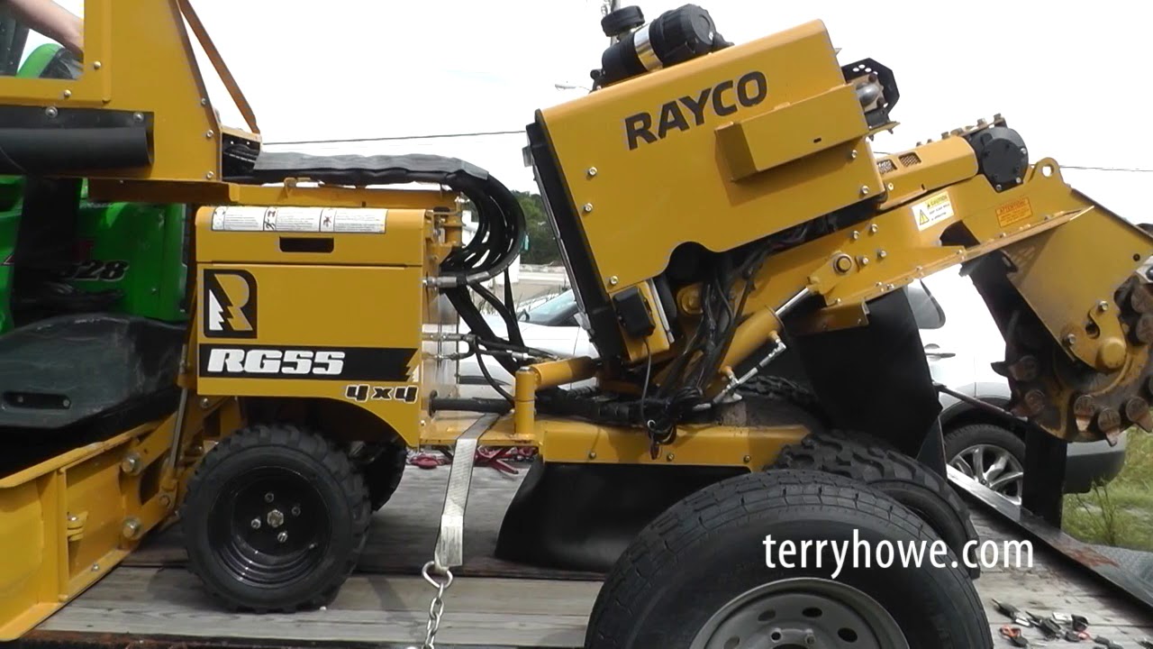 2018 Rayco RC 55 Stump Grinder, 4x4 - YouTube