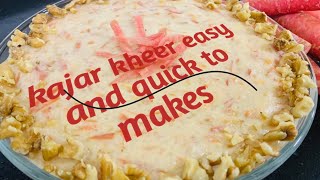 Gajar Kheer Recipe Easy Corrot Kheer Recipegajrela Kheer Recipe