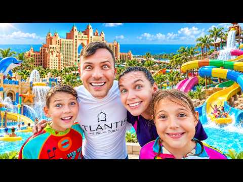 A Full Day at a Huge Dubai Waterpark! ☀️💦 Family Slide Challenge