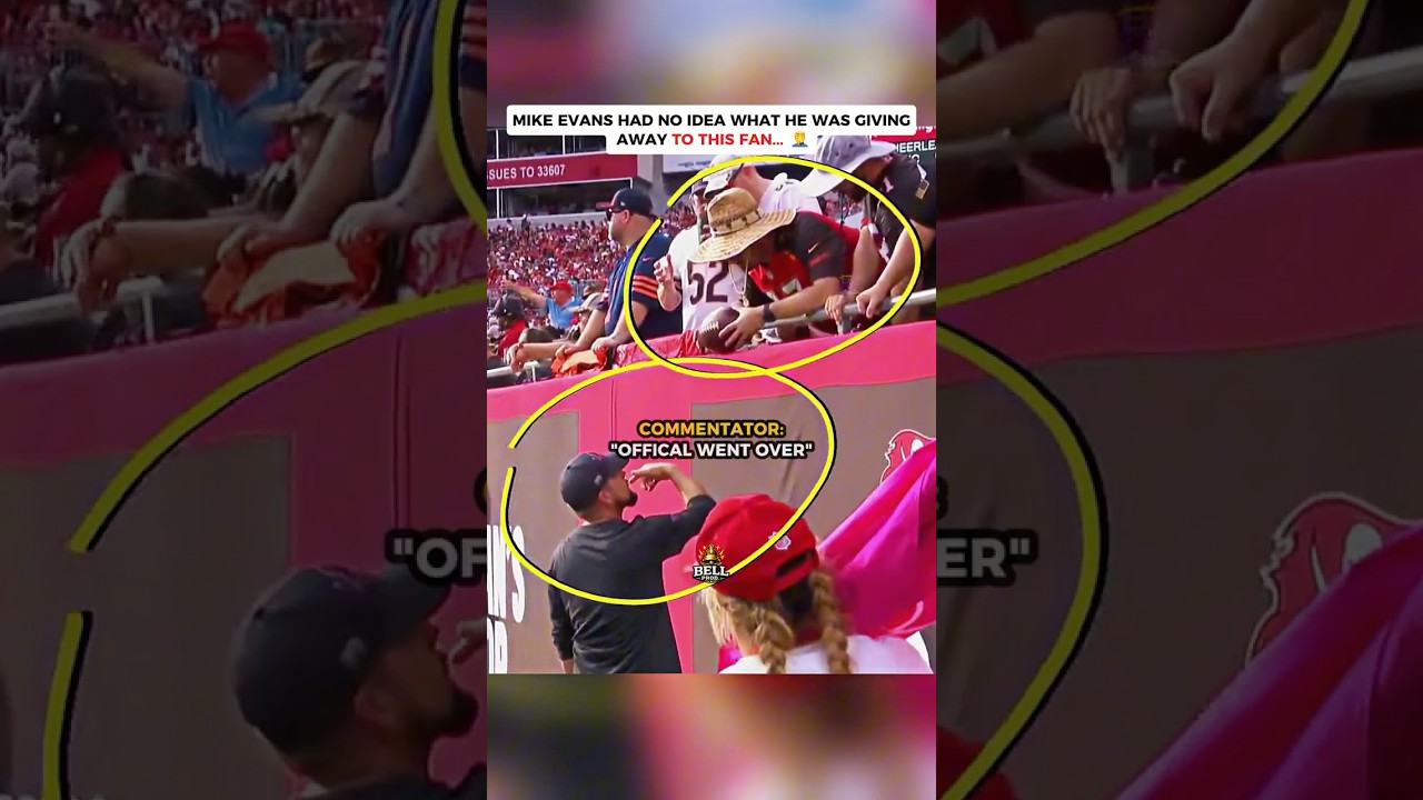 He Accidentally Gave Away Something Historic😳 #nfl #shorts