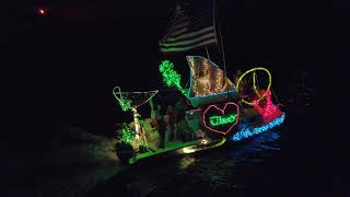 Gloucester MA 2023 Lighted Boat Parade during the Labor Day Weekend Schooner Festival