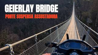 Atravessei a Geierlay Bridge 😱 A Ponte Suspensa Mais Assustadora da Alemanha | Honda Goldwing