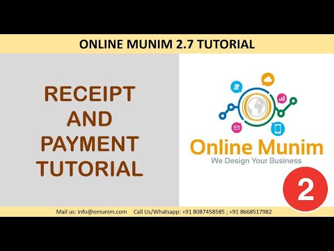RECEIPT & PAYMENT TUTORIAL