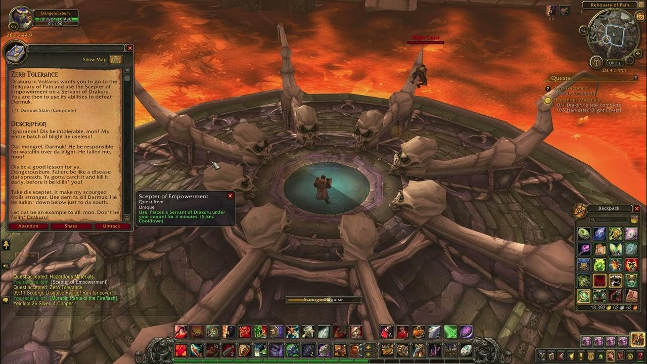 World of Warcraft Hazardous Materials Quest ID 12677 (Gameplay