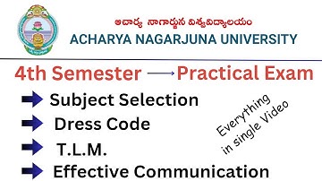 ANU & AP B.Ed 4th Semester Teaching/Practical Exam