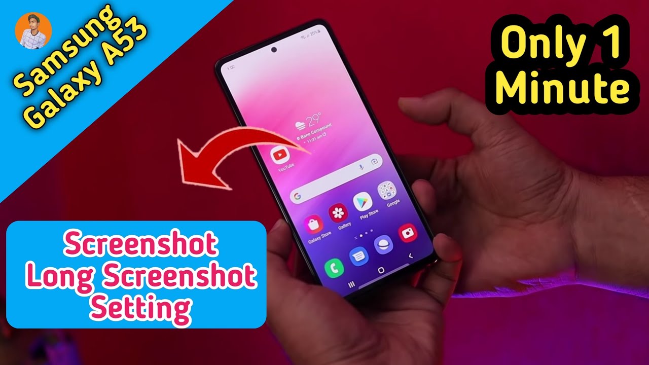 Screenshot in Samsung Galaxy A53 , How To Take Screenshot in Samsung