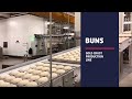 Gold crust  buns production line in usa