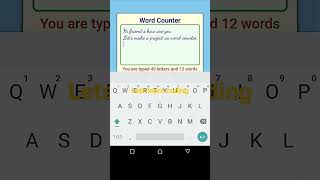 words counter app making using HTML/CSS/vanilla js #js_tutorial #words_counter_app