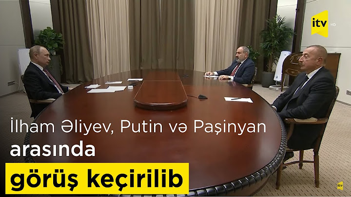 İlham Əliyev, Vladimir Putin və Nikol Paşinyan arasında görüş keçirilib