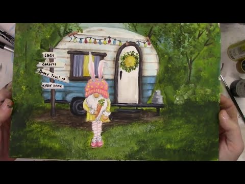 How to paint Trailer Park Gnome in acrylic