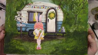 How to paint Trailer Park Gnome in acrylic