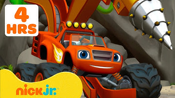 Blaze | ¡4 HORAS de IMPRESIONANTES Transformaciones Monster Machine! | Nick Jr. en Español
