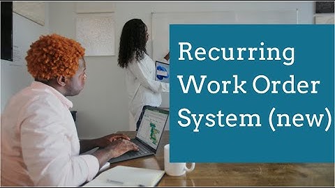 Recurring Work order