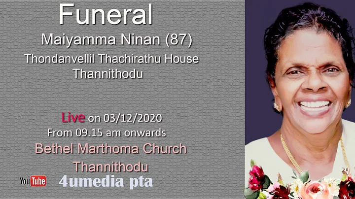 funeral  of Mariyamma Ninan