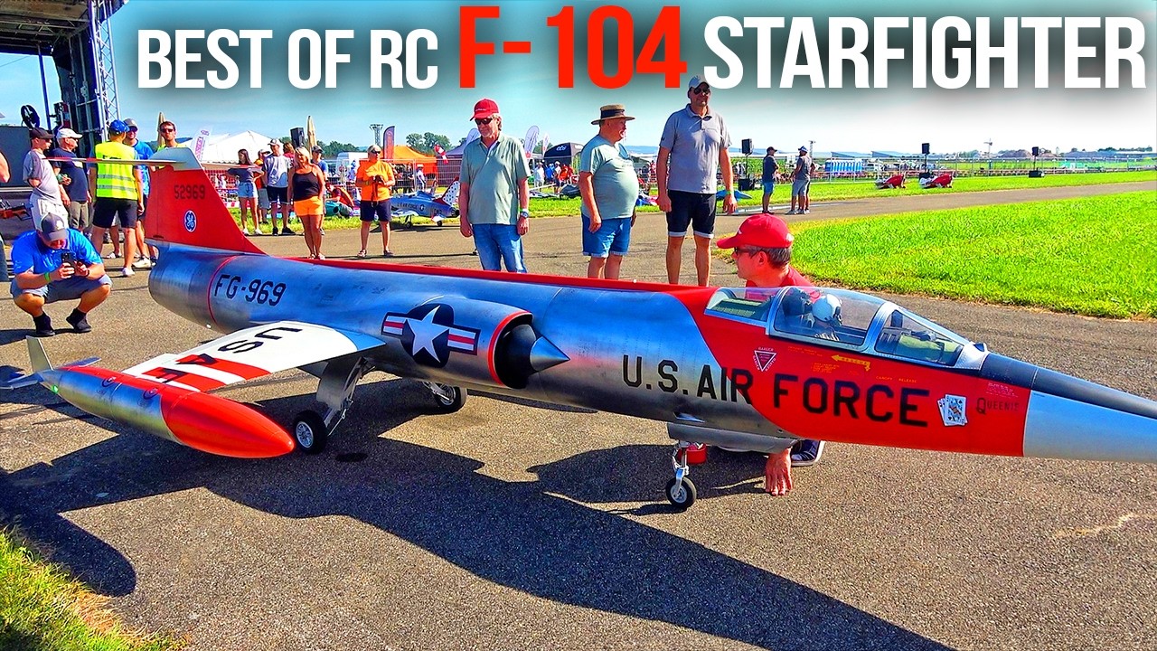 BEST OF RC! 15 MINUTES F-104 STARFIGHTER RC TURBINE JETS
