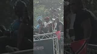 Spice in Labor Day Parade, Brooklyn NYC.  DJ on a truck.
