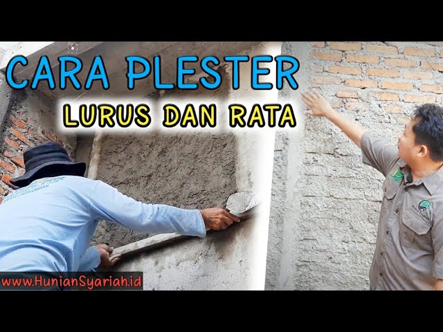 Cara Plester Dinding Yang Rapi #rumah