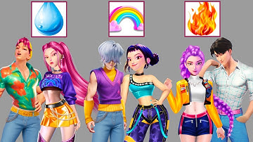 🔥 Epic Glow Up! KPOP Demon Hunters Elemental Transformation