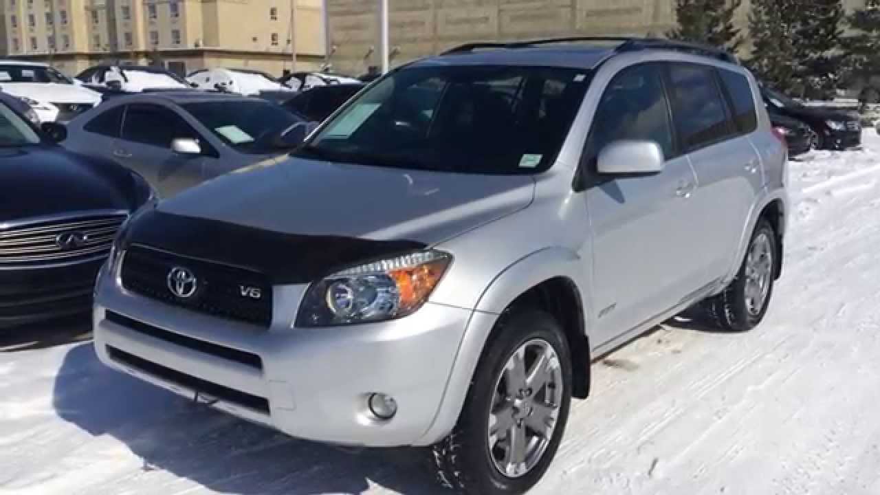 Pre Owned Silver 2008 Toyota RAV4 4WD V6 Sport - Edmonton, Alberta ...