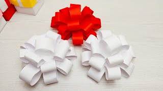 Бант из бумаги / Easy paper bow / Как сделать бант из бумаги своими руками