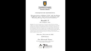 Renjith T. : Homogenization of Elliptic P.D.E. with Oscillating Coefficients and L^1 Source Term