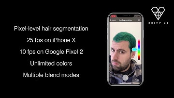 Fritz AI - Hair Segmentation on iOS and Android