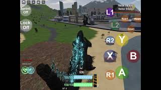 Godzilla minus one atomic beam! (Roblox Kaiju arisen)