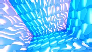 TV Background | Immersive 3D Cube - Liquid Abstract (Blue & Purple) | 1 Hour | No Sound