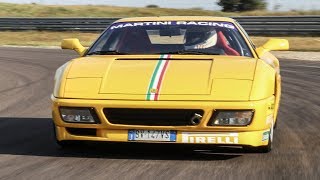 Ferrari 348 Challenge + GTS - TEST in pista - Davide Cironi Drive Experience (SUBS)