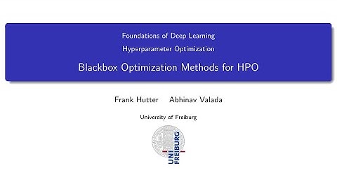 12.03 Blackbox Optimization Methods for HPO