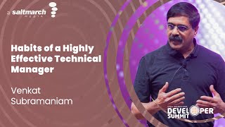 Habits of a Highly Effective Technical Manager Venkat Subramaniam TechLead