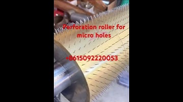 Micro perforation machine #roller #machine #micro #perforación unit install in #slittingmachine