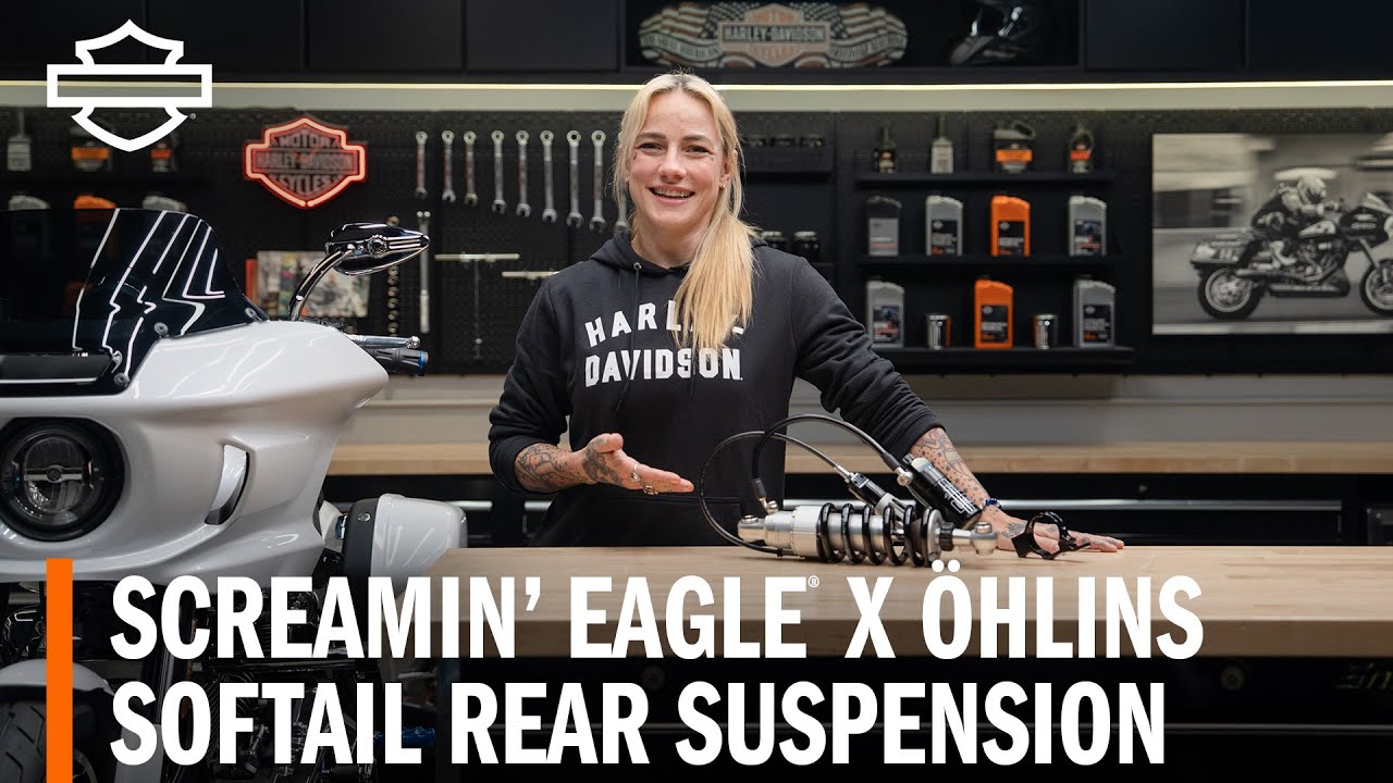 Обзор задней подвески Harley-Davidson Screamin' Eagle/Öhlins с выносным резервуаром