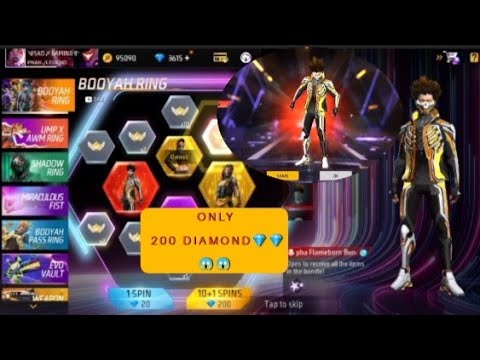 i got booyah bundle only 2k diamond💎 😱 impossible 26oct #garenafreefire