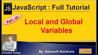 Local and Global Variables | JavaScript Full Tutorial in Hindi