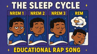 How the Sleep Cycle Works 🎵 FUN RAP Breakdown ( NREM 1 -3 + REM ) Educational Song