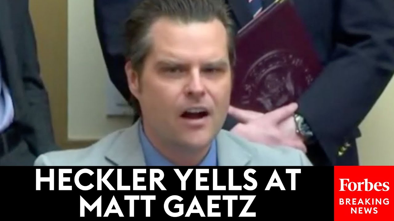 WATCH: Heckler Yells 'Murderer' At Matt Gaetz, Then He Responds